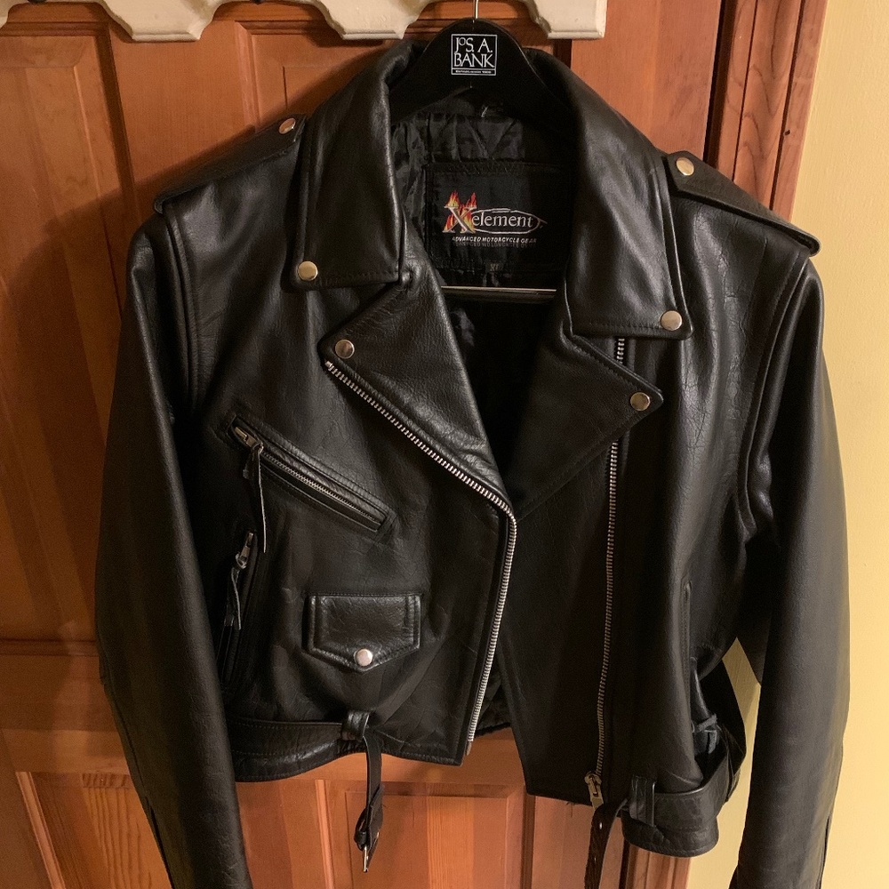Xelement Leather Biker Jacket